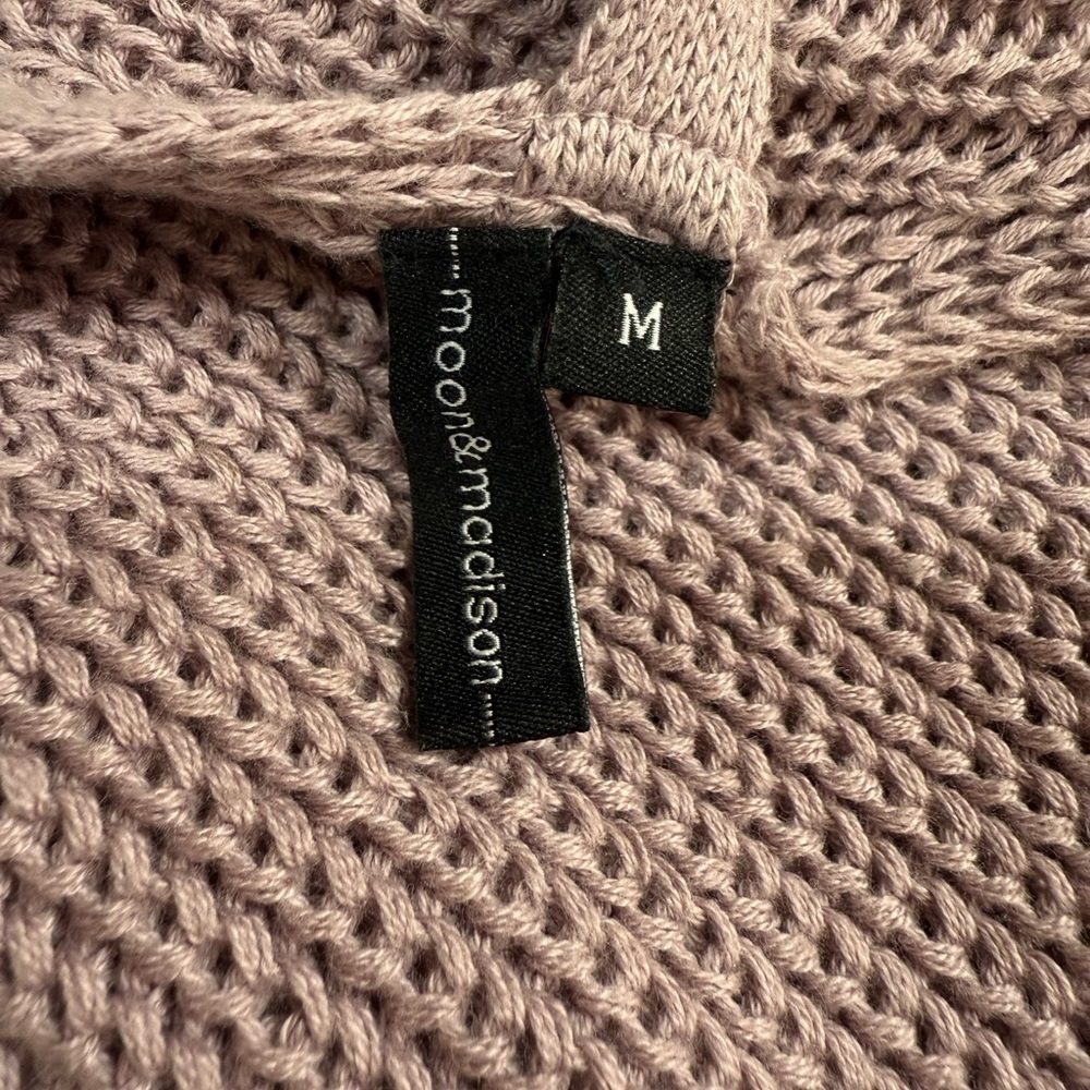 faux Wrap romantic Knit ballerina Sweater sz M - Picture 6 of 8
